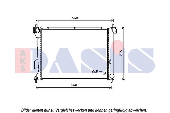 AKS DASIS Radiaator,mootorijahutus 560085N